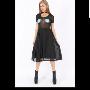 Iron Fist Mermaid For Life Seashell Mesh Dress